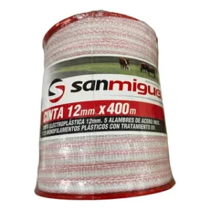 Cinta Electroplastica 400 mts 5 hebras 12mm San Miguel