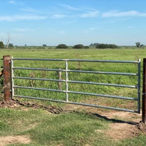 Tranquera galvanizada standard 2.50 x 1.20